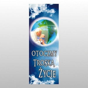 BANER DRUK NA MATERIALE 0,75 X 2,0 m - Jan Paweł II 13