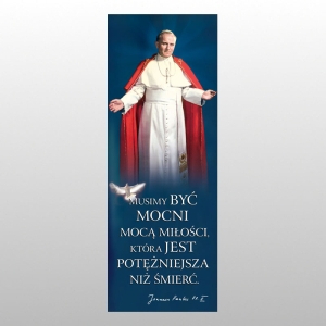 BANER DRUK NA MATERIALE 0,75 X 2,0 m - Jan Paweł II 17