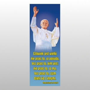 BANER DRUK NA MATERIALE 0,75 X 2,0 m - Jan Paweł II 19