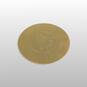 PATENA IHS Ø 14 cm MOSIĘŻNA, POZŁACANA