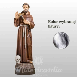 ŚW. FRANCISZEK 105CM SREBRNY (802)