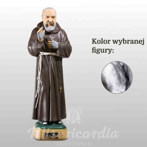ŚW. O. PIO 40CM SREBRNY (841)