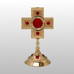 RELIKWIARZ POZŁACANY 31 CM (25424)