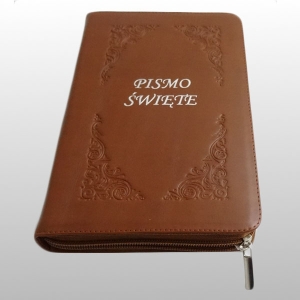 PISMO ŚWIĘTE ST I NT EDYCJA, ZAMEK, A5 SKÓRA - BRĄZOWE