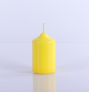 ŚWIECA WALEC 4/7cm, ŻÓŁTA