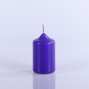 ŚWIECA WALEC 4/7cm, FIOLETOWA