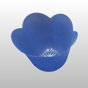 LAMPION PLASTIKOWY TULIPAN NIEBIESKI