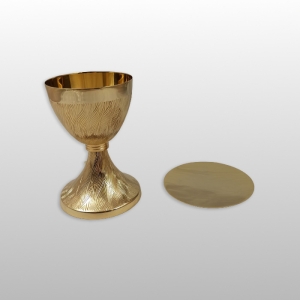 KIELICH + PATENA, WYS. 17CM, MOSIĄDZ