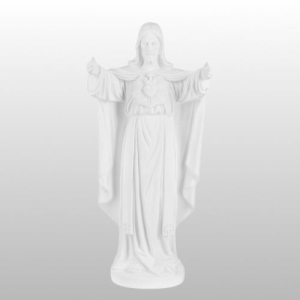 FIGURKA SERCE JEZUSA BIAŁA WYS. 40 CM
