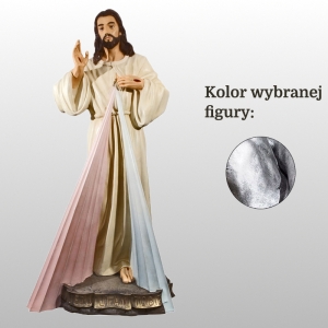 JEZUS MIŁOSIERNY (JEZU UFAM TOBIE) 175CM SREBRNY (150)