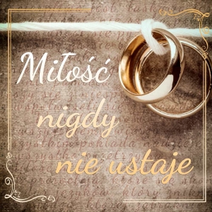 BANER TRANSPARENT ŚLUBNY- MILOŚĆ NIGDY NIEUSTAJE (t_124)