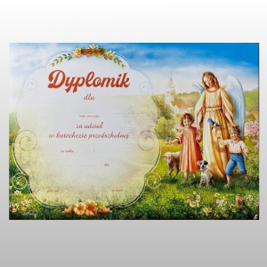 DYPLOMIK PRZEDSZKOLE nr 11 - Anioł Stróż z dziećmi
