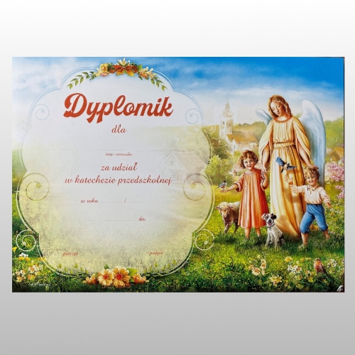 DYPLOMIK PRZEDSZKOLE nr 11 - Anioł Stróż z dziećmi