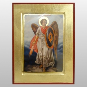 IKONA MICHAŁ ARCHANIOŁ Z MIECZEM - POSTAĆ MALOWANA, 22x33 CM