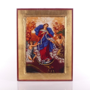 IKONA MATKA BOŻA ROZWIĄZUJĄCA WĘZŁY 14x18 CM