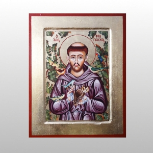 IKONA ŚW.FRANCISZEK, 17x22 CM