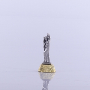 FIGURKA METALOWA MAŁA ŚW KRZYSZTOF