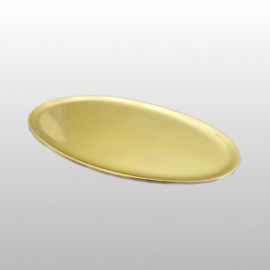 TACKA OVAL, DŁ. 20CM, SZER. 11CM, MOSIĄDZ