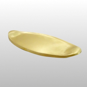 TACKA OVAL MATOWA, DŁ. 18CM, SZER. 8CM, MOSIĄDZ
