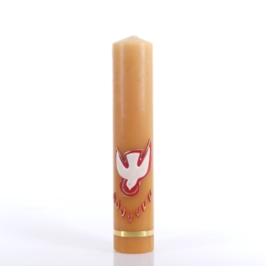 ŚWIECA WOSK 1.0 KG 33/6.5CM APLIKACJA DUCH ŚWIĘTY