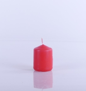 ŚWIECA WALEC 4/5,5cm, CZERWONA