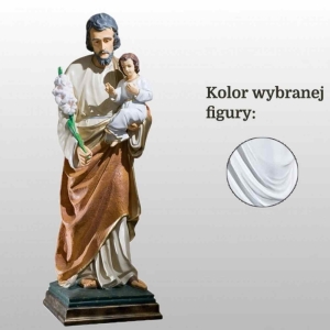 ŚW. JÓZEF OPIEKUN (Z DZIECIĄTKIEM I LILIJKĄ) 110CM BIAŁY (753)