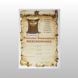 PAMIĄTKA BIERZMOWANIA - NR 5