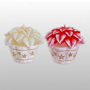 ŚWIECA CHRISTMAS FLOWER FIGURKA 80