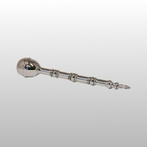 KROPIDŁO KULKOWE OZDOBNE MOSIĘŻNE NIKLOWANE  22cm