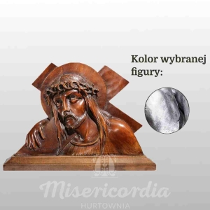 GŁOWA CHRYSTUSA 27X21CM SRERBNY (129)