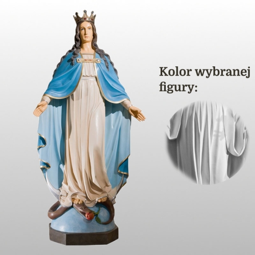 MATKA BOŻA NIEPOKALANA (Z KORONĄ) 125CM BIAŁY (405)