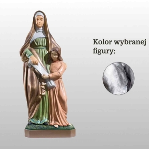 ŚW. ANNA 40CM SREBRNY (855)