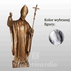 FIGURA OJCA ŚW. JANA PAWŁA II 200CM SREBRNY (620)