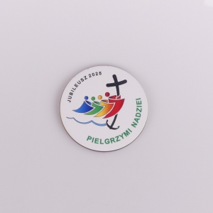 CERAMIKA DREWNIANA - LOGO ROKU JUBILEUSZOWEGO 2025 ŚR. 10CM (DO ZAWIESZENIA)