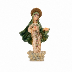 FIGURKA MB MEDJUGORIE ZIELONY PŁASZCZ 7,5 CM