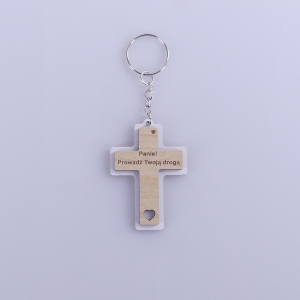 BRELOK KRZYŻYK - PANIE! PROWADŹ TWOJĄ DROGĄ 6cm