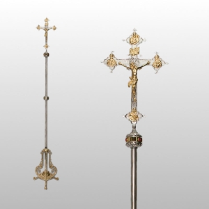 KRZYŻ OŁTARZOWO-PROCESYJNY 225 CM (7982)