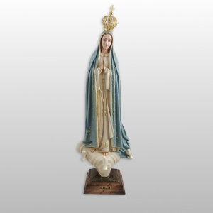 FIGURA MATKA BOŻA FATIMSKA SZKLANE OCZY GRANIT 55 CM 04.1036/G