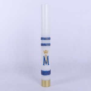 ŚWIECA RORATKA 4kg BIAŁA 75/8,5 CM APL. M