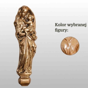 MATKA BOŻA Z DZIECIĄTKIEM - PŁASKORZEŹBA 41CM DREWNO (471)