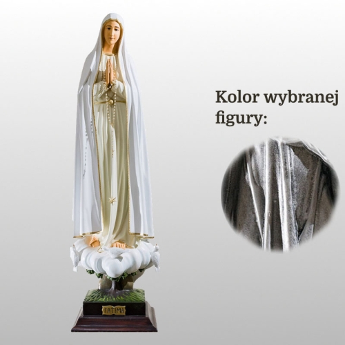 MATKA BOŻA FATIMSKA 128CM SREBRNY (551)
