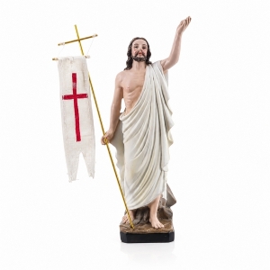 FIGURKA CHRYSTUS ZMARTWYCHWSTAŁY 20,5 CM