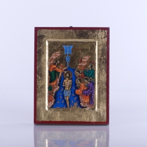 IKONA CHRZEST PANA JEZUSA, 14x18 CM