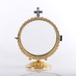 CUSTODIA DUŻA ZŁOCONA - REGULOWANA, NA HOSTIĘ FI=14,5CM