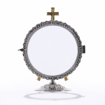 CUSTODIA DUŻA NIKLOWANA - REGULOWANA, NA HOSTIĘ FI=14,5CM
