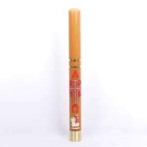PASCHAŁ 5A 7/75cm  2,5KG WOSK, KRZYŻ ZŁOTY + BARANEK BIAŁY