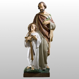 ŚW. JÓZEF OPIEKUN (Z JEZUSEM STOJĄCYM I LILIJKĄ) 150CM KOLOR (752)