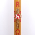 PASCHAŁ 0A 12/125 CM 13KG, WOSK, BARANEK NA KRZYŻU, ZŁOTE GAŁĄZKI OLIWNE