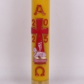 PASCHAŁ 90/10cm 6,5KG ŻÓŁTY, BARANEK NA KSIĘDZE WPISANY W KRZYŻ SZEROKI