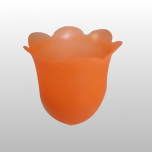 LAMPION PLASTIKOWY TULIPAN POMARAŃCZOWY